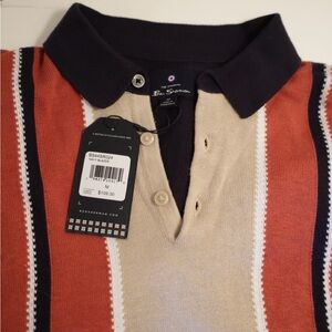 Ben Sherman Polo Shirt - Red and Beige